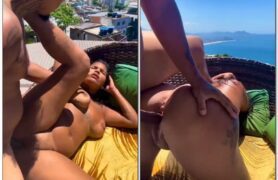 Sunny Melo garantindo privacidade fudendo gostoso no topo da colina sendo penetrada de diversas maneiras