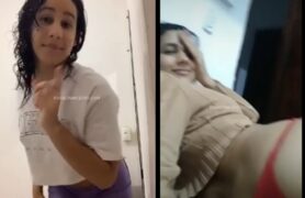 Joana Olímpio, que é uma tiktoker, teve um vídeo amador vazado se exibindo