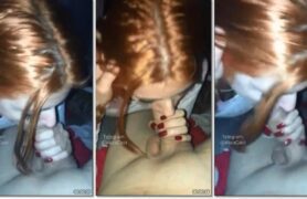 Gata ruiva de São Paulo cai na web fudendo gostoso oral