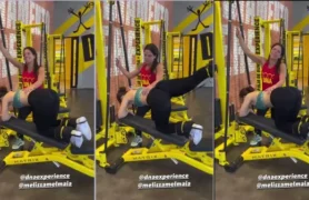 Mel Maia está famosa por exibir um bundão firme enquanto foca em treinar suas pernas