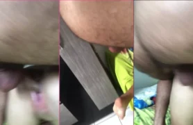 Coloquei a garota de corpo mais cheinho numa posição diferente e a fiz sentir muito prazer