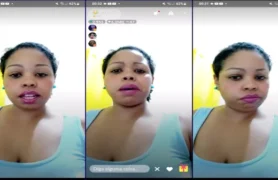 Gata morena assistindo o cara malandro finalizar na transmissão ao vivo