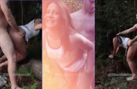 Ellenzinhaexib fazendo um sexo bem excitante ao ar livre em um vídeo pornô brasileiro