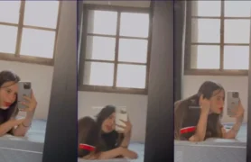 Estudante universitária teve vídeo vazado na internet mostrando sua bunda com calcinha vermelha