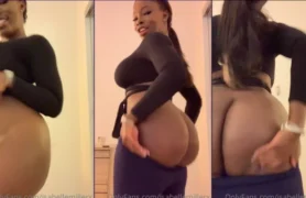Isabelle Miller do OnlyFans mostrando o bundão empinado em vídeo explícito