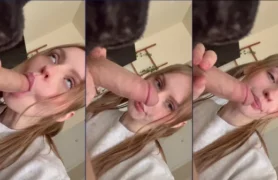 Princessiggy, a loirinha linda, fazendo um boquete no pau grande do cara