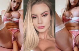 Sabrina de Martini em um vídeo caseiro, se divertindo pelada e se tocando de um jeitinho bem safado
