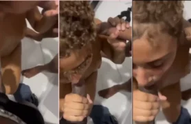 Sobrinha safadinha fazendo um boquete para tios bem dotados