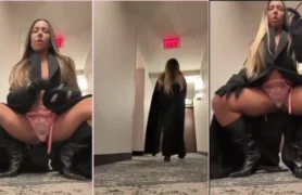 Vídeos virais da Renata Melão em situação comprometedora no corredor de um hotel