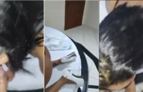 Essa amante submissa leva uns tapinhas e faz uma chupada deliciosa