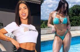 Danny Mancini e AhJaponesa se pegando no pornô lésbico do OnlyFans