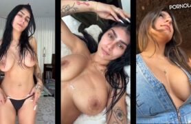 Mia Khalifa no OnlyFans liberado, mostrando tudo, com a buceta e os peitões em destaque