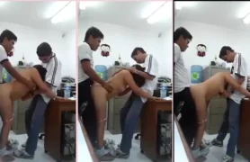Vídeo bombástico da professora numa farra com dois alunos!