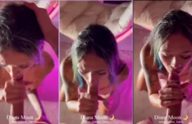 Boquete da novinha Diana Moon deu uma chupada delícia em um pauzão!