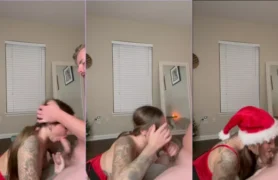 Boquete amador com uma loira tatuada dando um show, mamando e mostrando tudo!
