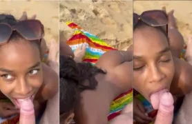 Vídeos da Fernanda V se jogando na praia, fazendo aquele boquete no parceiro