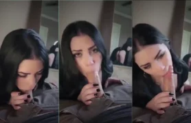 Filme quente com a moreninha dando aquele talento e provocando o macho