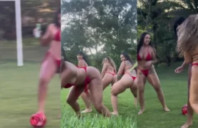 Sexo de verdade viralizou na internet com a mina cheia de vontade, rebolando o bundão delícia na zoeira com as amigas!