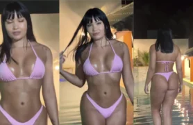 Sexo real bombou na internet, cheia de gostosuras, só de calcinha fio dental