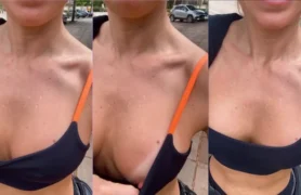 Vídeo de uma coroa sexy com peitões empinados e irresistíveis