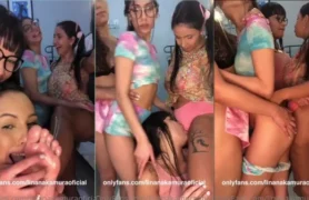 Lina Nakamura na farra lésbica