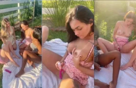 Sara Apollo em uma festinha lésbica no campo